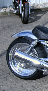 Bikes muss man f�hlen- V-ROD Chrome bei Route 66 Cycles